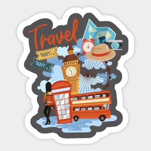 I Love London UK Travel more Wanderlust love Explore the city travel London souvenir Sticker